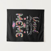 母賛美と呼ばれるミームの花 タペストリー (正面(横))