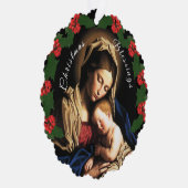 母賛美のクリスマス写真 オーナメントカード (右)