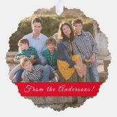 母賛美のクリスマス写真 オーナメントカード (裏面)