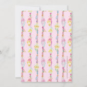 母賛美の羽とビーズカラフル 招待状 (裏面)