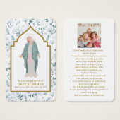 母賛美カトリック祈りの言葉カード (正面&裏面)