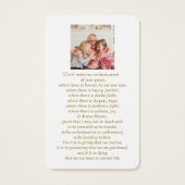 母賛美カトリック祈りの言葉カード (裏面)