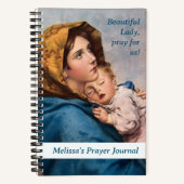 母賛美カトリック祈りの言葉雑誌 ノートブック (正面)