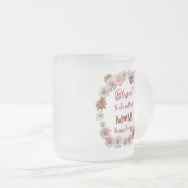 母賛美フローラすりマグカップ フロストグラスマグカップ (正面右)