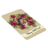 母賛美ベビーイエズクリスマスリースフローラ マグネット (右側)