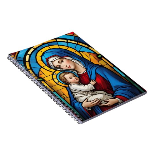 母賛美マリアとベビーイエス – ヴァージンマリア ノートブック (右側)