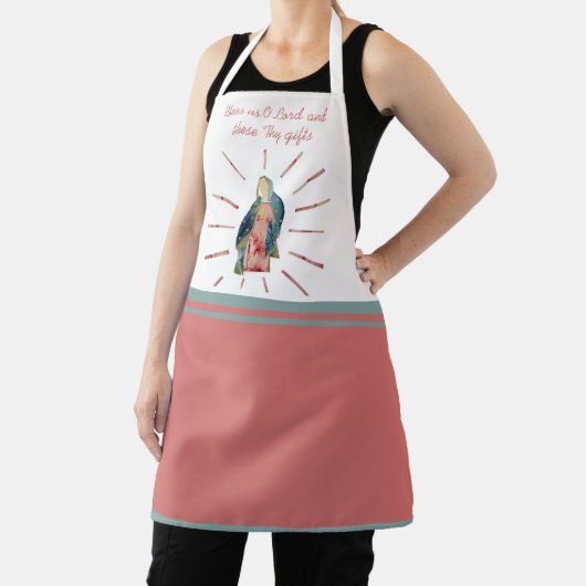 母賛美ヴァージンメアリ祈りの言葉 エプロン (インサイチュ)