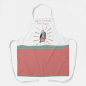 母賛美ヴァージンメアリ祈りの言葉 エプロン (正面)