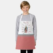 母賛美ヴァージンメアリ・カトリック・キッズ・ガールズ エプロン (着用した状態)