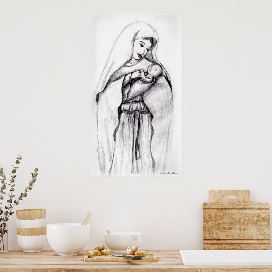 母賛美子 ポスター (キッチン)