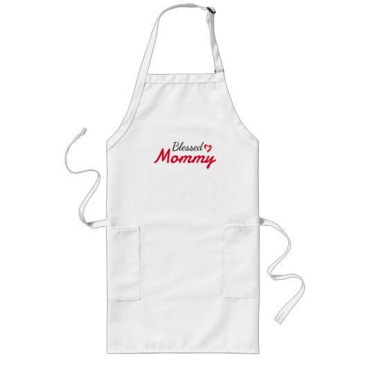 母賛美母ママ ロングエプロン (正面)
