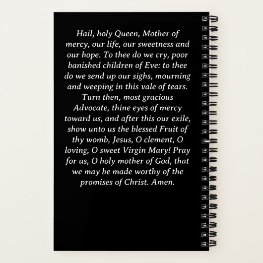 母賛美祈りの言葉ジャーナルらせん手帳 ノートブック (裏面)