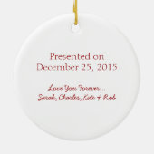 母賞最高のオーナメント セラミックオーナメント (裏面)