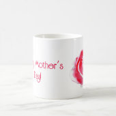 母赤と白日バラ コーヒーマグカップ (中央)