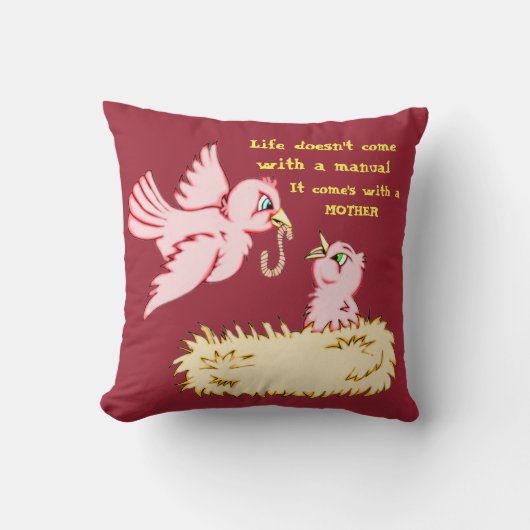 母赤ベビー クッション (正面)