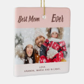 母赤面バラ金ゴールド最高の写真 セラミックオーナメント (右)