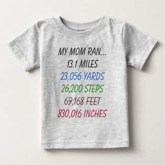 母走13.1マイル ベビーTシャツ