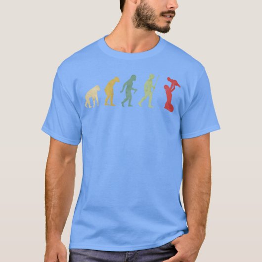 母遊とベビー進化ヴィンテージ Tシャツ (正面)