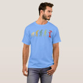 母遊とベビー進化ヴィンテージ Tシャツ (正面フル)