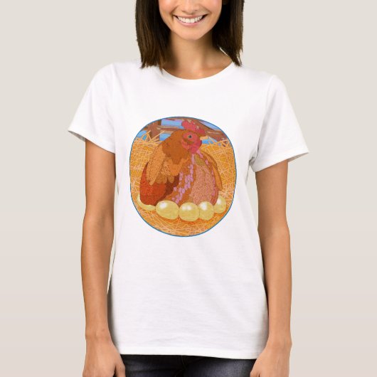 母雌鶏 Tシャツ (正面)