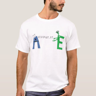 母音のワイシャツ Tシャツ