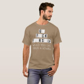母音を買いますか 自分で悪態をつく Tシャツ (正面フル)