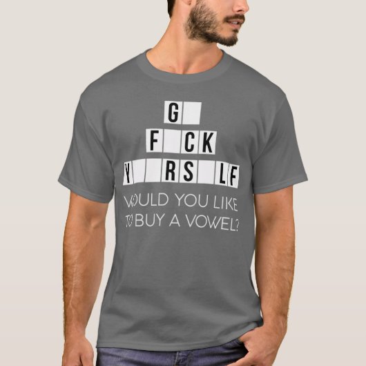 母音を買いませんか 自分で悪態をつく - c tシャツ (正面)