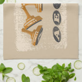 母音AEOU英語 キッチンタオル (折り畳み)