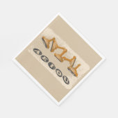 母音AEOU英語 スタンダードランチョンナプキン (角)