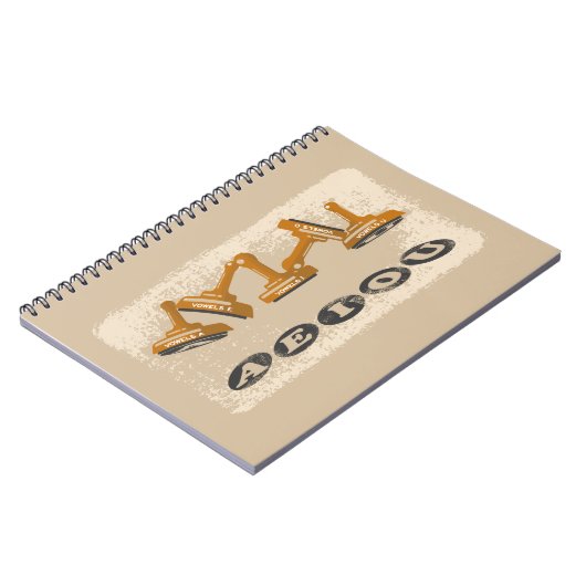 母音AEOU英語 ノートブック (左側)