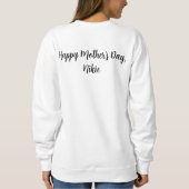 母風変わり母の日 スウェットシャツ (裏面)