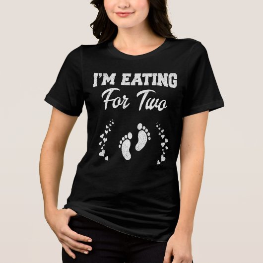 母食べ母の日におもしろい行く トライブレンドＴシャツ (正面)