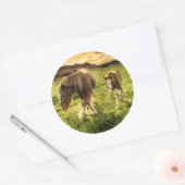 母馬 ラウンドシール (封筒)