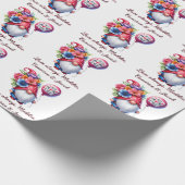 母魅力的の日格言マパーソナライズされた最高のム ラッピングペーパー (角)