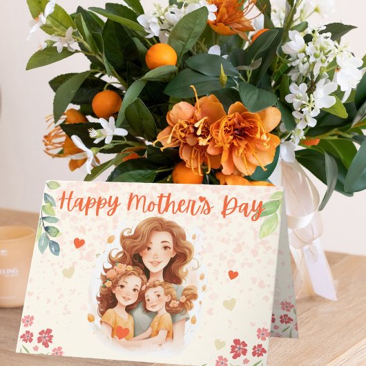 母魅力的日カードフローラ サンキューカード