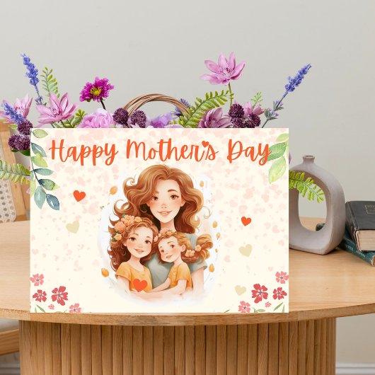 母魅力的日カードフローラ サンキューカード