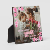 母1写真ピモダンッエレガントクガーリーの母の日 フォトプラーク (正面)