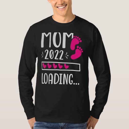 母2022未来の母ママを読み込む母ママは母を期待 Tシャツ (正面)