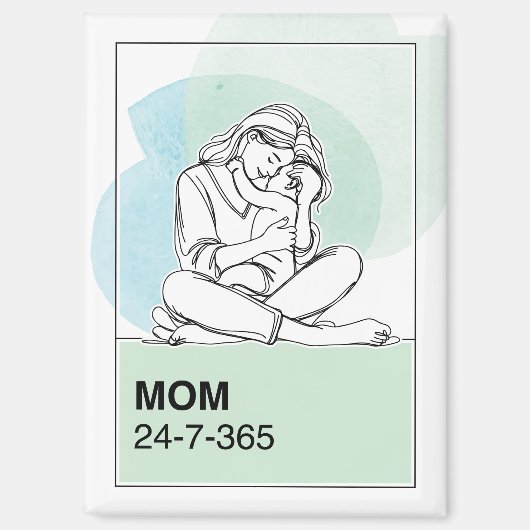 母24/7/365 マグネット (正面)