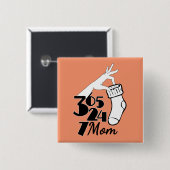 母365 24 7 缶バッジ (正面&裏面)