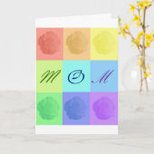 母3 カード (黄色い花)