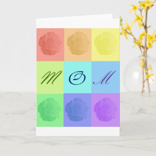 母3 カード (黄色い花)