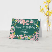 母54誕生日緑の花 カード (黄色い花)