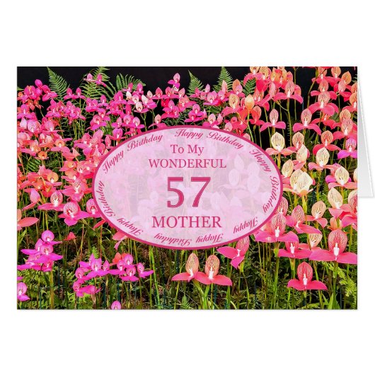 母57誕生日ピンク色の花 (正面横)