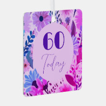 母60誕生日ピンク、青、紫の花