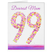 母99歳の誕生日カード (正面)