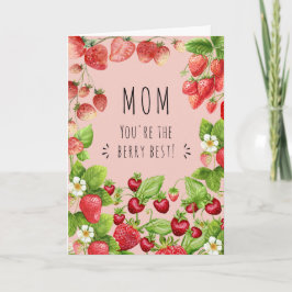 母、あなたはベリー最高の、イチゴ植物 カード
