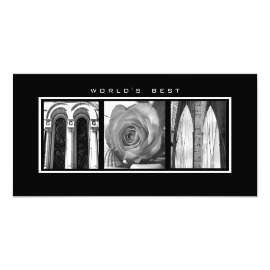 「母」のカスタム文字 フォトプリント (正面)