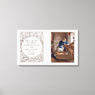 母、アン・テイラーの詩 キャンバスプリント