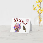 母 カード (黄色い花)